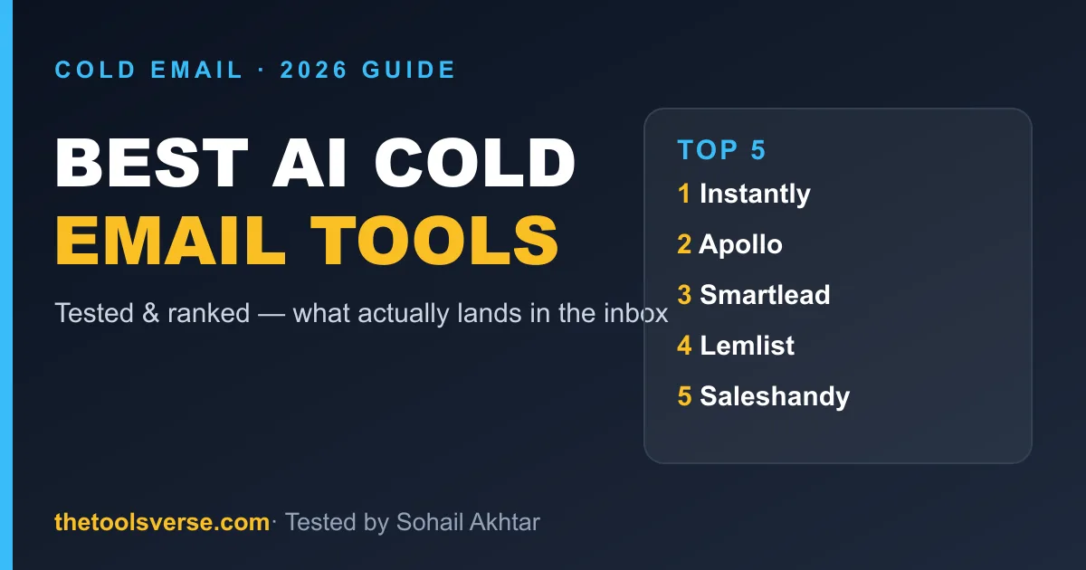 Best AI Cold Email Tools in 2026 (Tested)